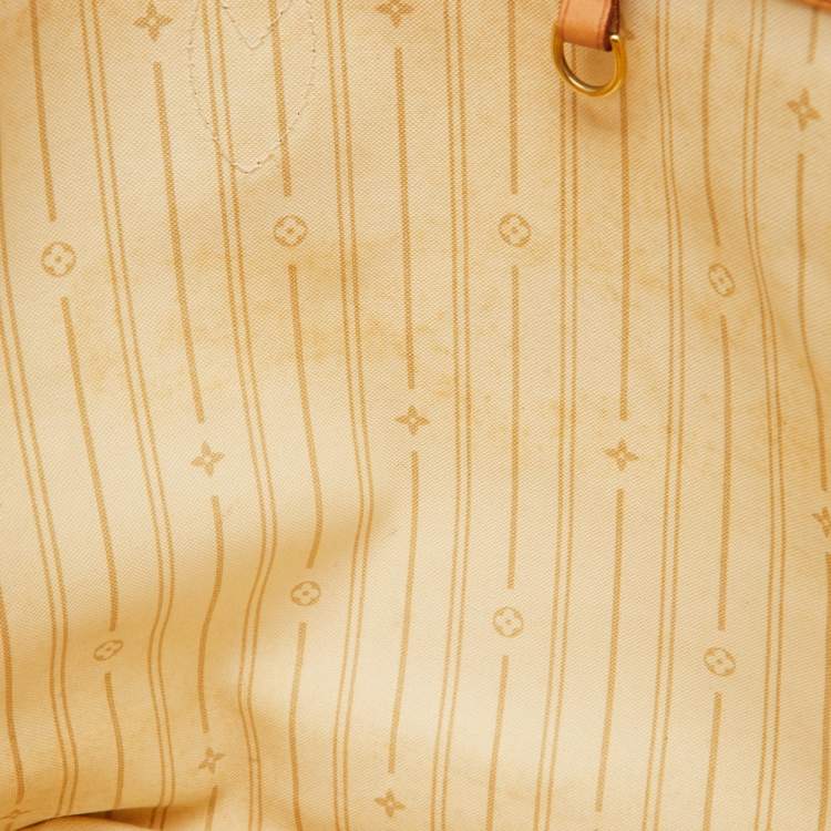 Pre Owned Louis Vuitton Damier Azur Canvas Neverfull MM Bag