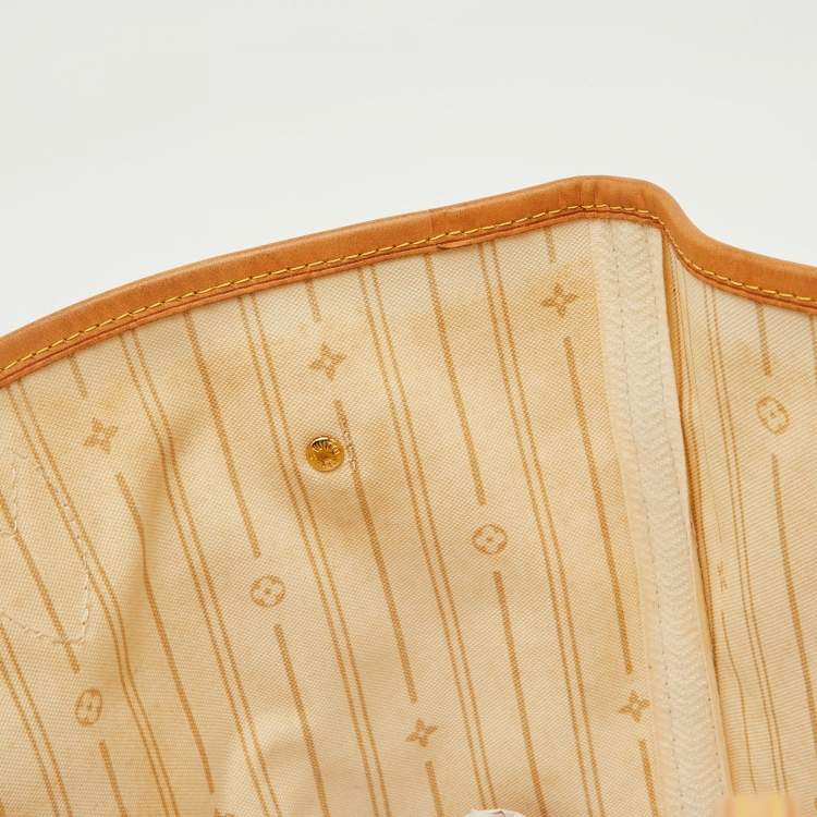 Pre Owned Louis Vuitton Damier Azur Canvas Neverfull MM Bag