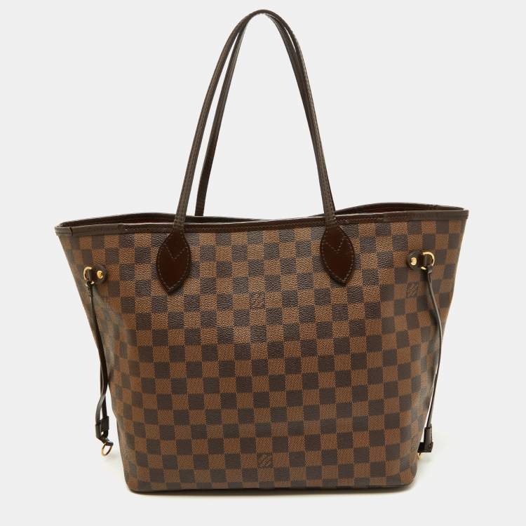 Pre Owned Louis Vuitton Damier Ebene Canvas Neverfull MM Bag
