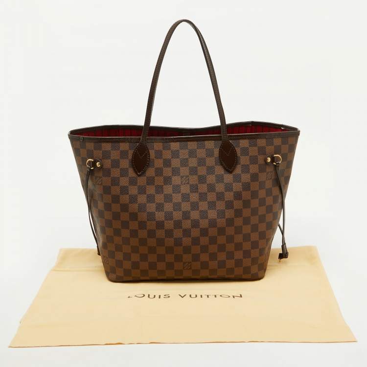Pre Owned Louis Vuitton Damier Ebene Canvas Neverfull MM Bag