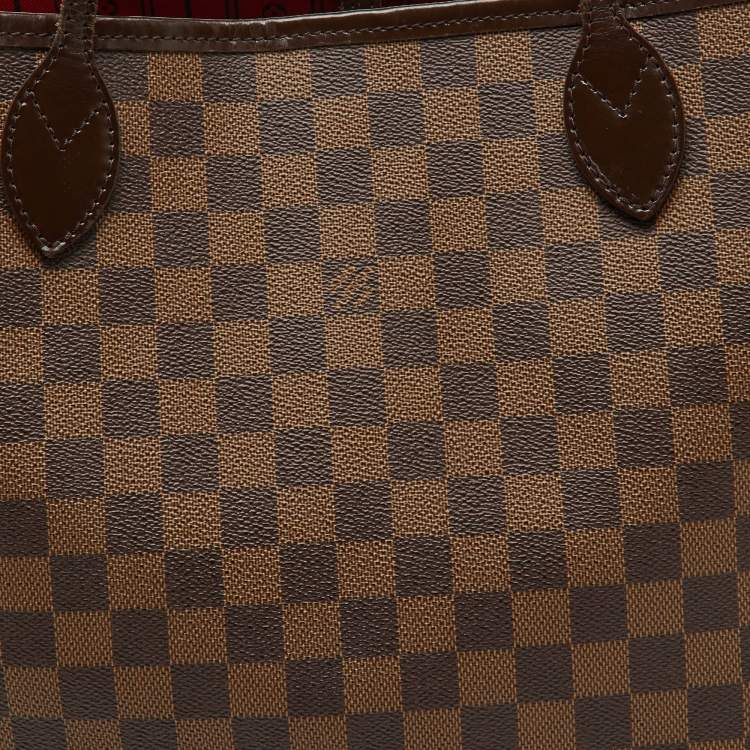 Pre Owned Louis Vuitton Damier Ebene Canvas Neverfull MM Bag