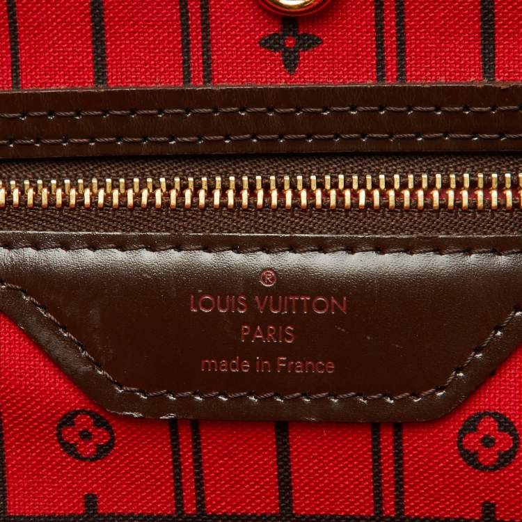 Pre Owned Louis Vuitton Damier Ebene Canvas Neverfull MM Bag