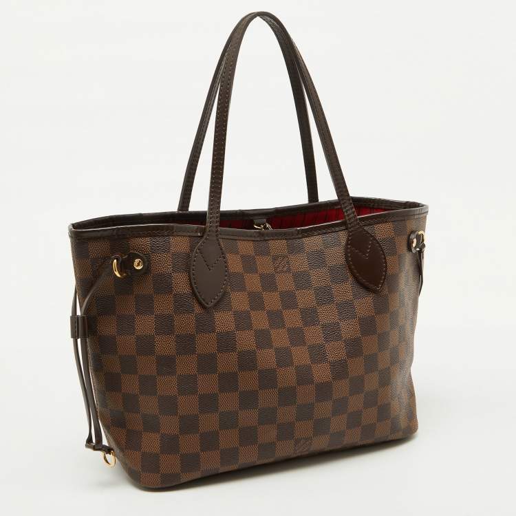 Pre Owned Louis Vuitton Damier Ebene Canvas Neverfull PM Bag