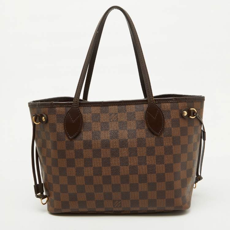 Pre Owned Louis Vuitton Damier Ebene Canvas Neverfull PM Bag