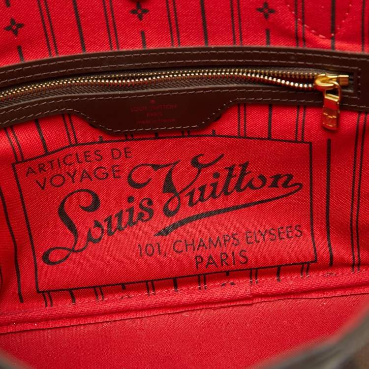Pre Owned Louis Vuitton Damier Ebene Canvas Neverfull PM Bag