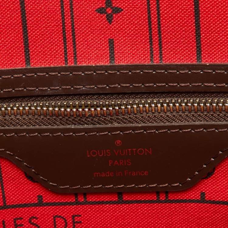 Pre Owned Louis Vuitton Damier Ebene Canvas Neverfull PM Bag