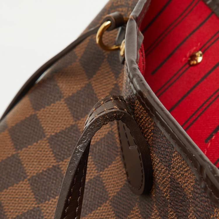 Pre Owned Louis Vuitton Damier Ebene Canvas Neverfull PM Bag