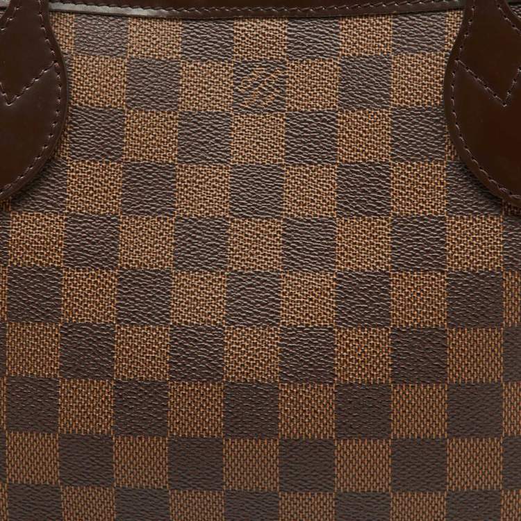 Pre Owned Louis Vuitton Damier Ebene Canvas Neverfull PM Bag