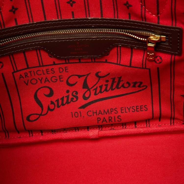 Pre Owned Louis Vuitton Damier Ebene Canvas Neverfull PM Bag