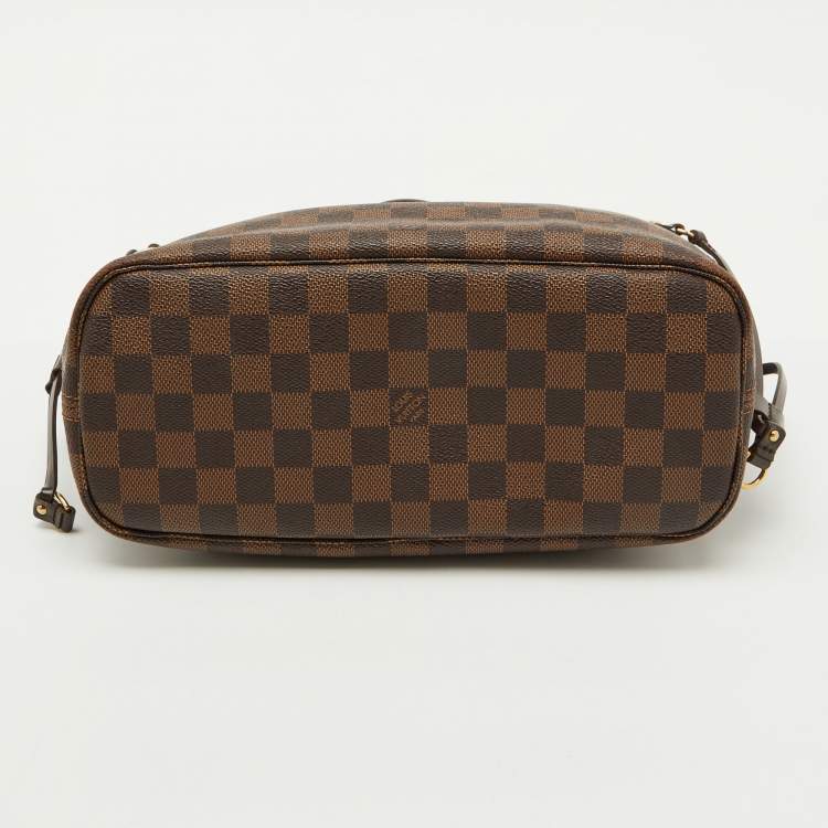Pre Owned Louis Vuitton Damier Ebene Canvas Neverfull PM Bag