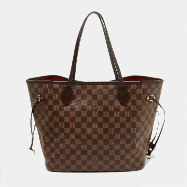 Pre Owned Louis Vuitton Damier Ebene Canvas Neverfull MM Bag