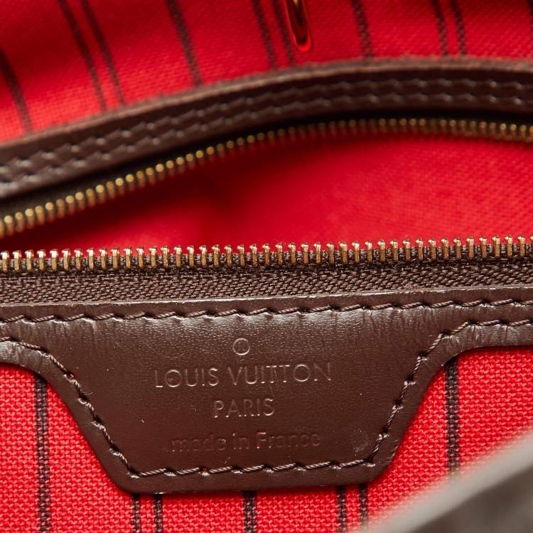Pre Owned Louis Vuitton Damier Ebene Canvas Neverfull MM Bag