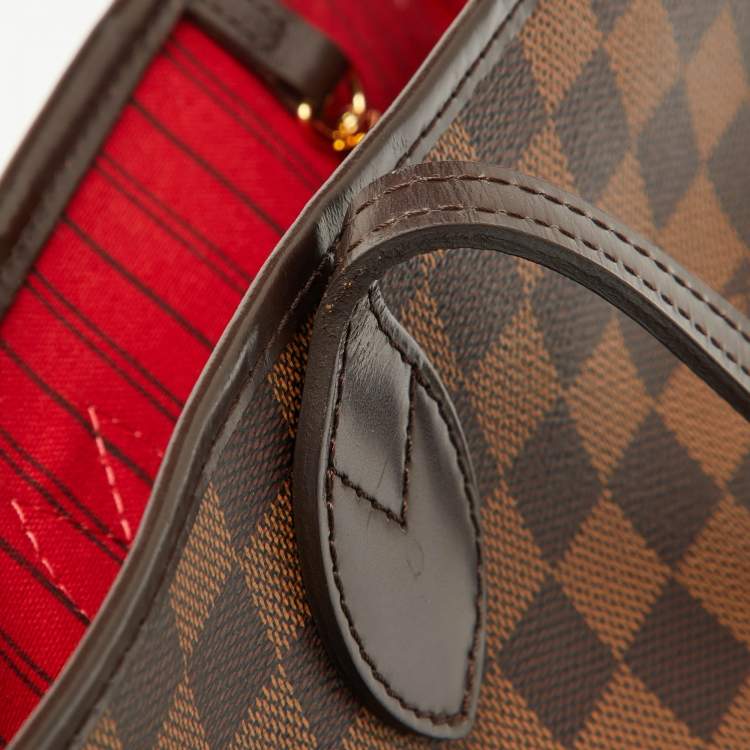 Pre Owned Louis Vuitton Damier Ebene Canvas Neverfull MM Bag