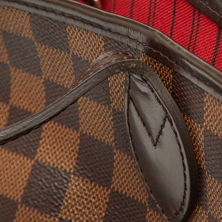 Pre Owned Louis Vuitton Damier Ebene Canvas Neverfull MM Bag