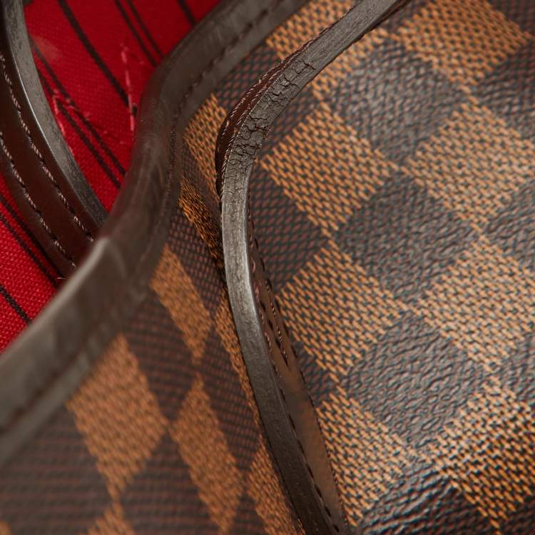 Pre Owned Louis Vuitton Damier Ebene Canvas Neverfull MM Bag