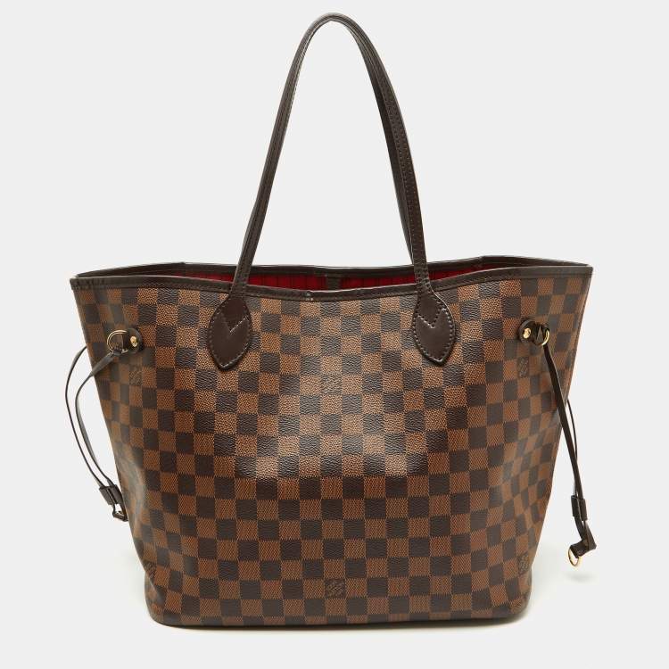 Pre Owned Louis Vuitton Damier Ebene Canvas Neverfull MM Bag