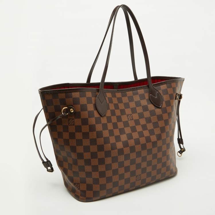 Pre Owned Louis Vuitton Damier Ebene Canvas Neverfull MM Bag