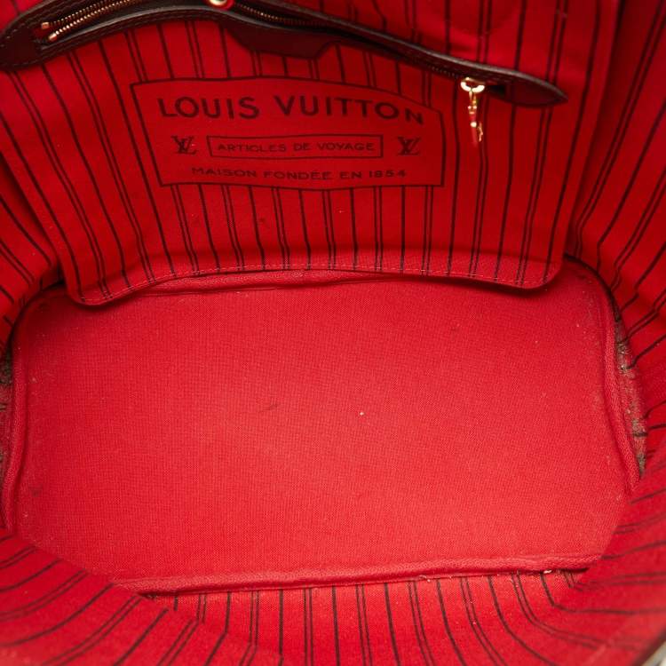 Pre Owned Louis Vuitton Damier Ebene Canvas Neverfull MM Bag