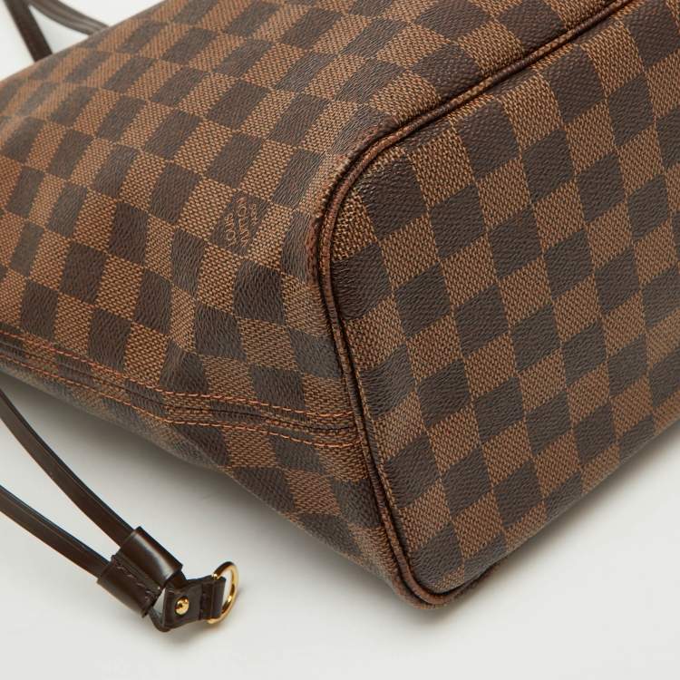Pre Owned Louis Vuitton Damier Ebene Canvas Neverfull MM Bag