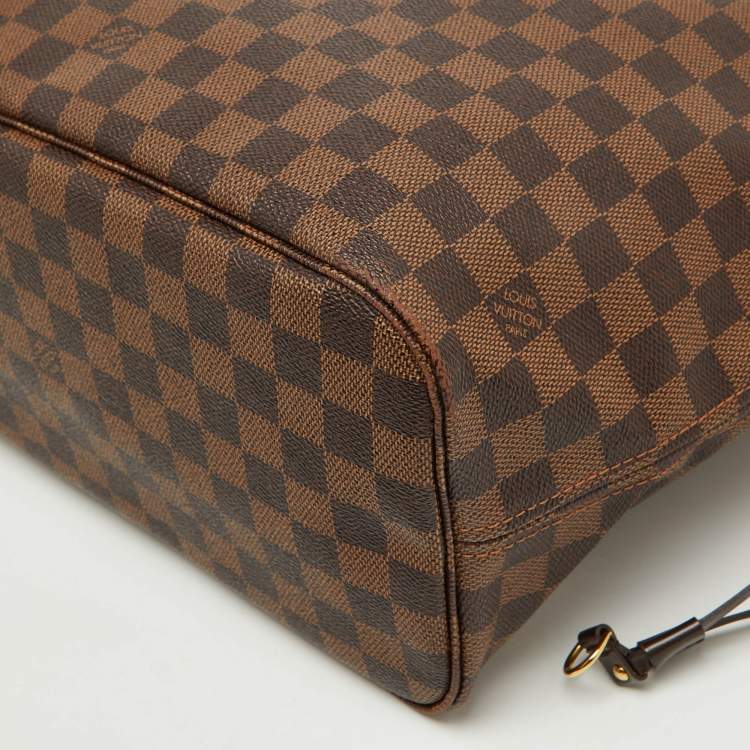 Pre Owned Louis Vuitton Damier Ebene Canvas Neverfull MM Bag