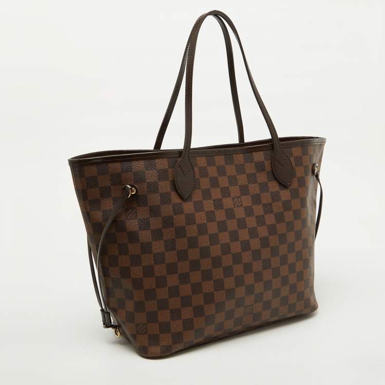 Pre Owned Louis Vuitton Damier Ebene Canvas Neverfull MM Bag