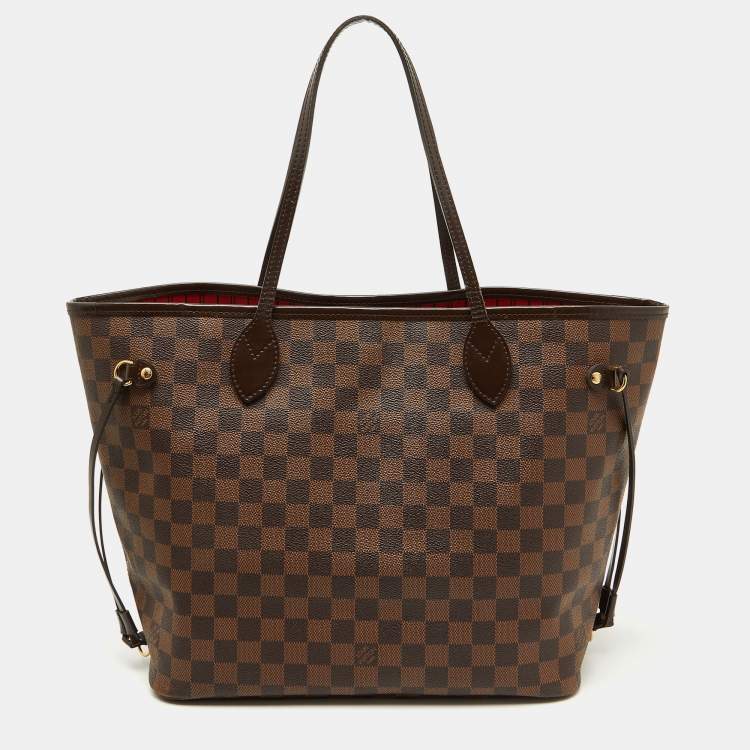 Pre Owned Louis Vuitton Damier Ebene Canvas Neverfull MM Bag