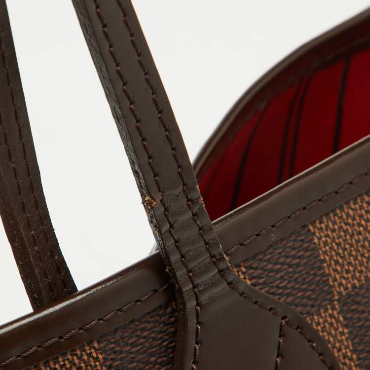 Pre Owned Louis Vuitton Damier Ebene Canvas Neverfull MM Bag