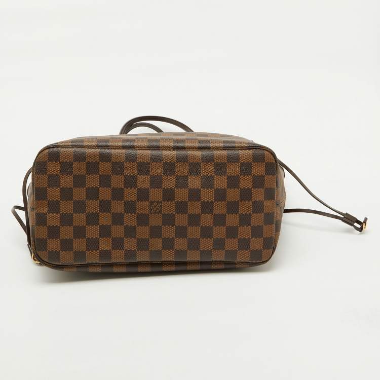 Pre Owned Louis Vuitton Damier Ebene Canvas Neverfull MM Bag