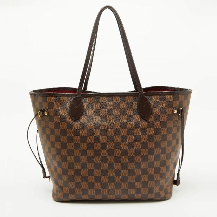 Pre Owned Louis Vuitton Damier Ebene Canvas Neverfull MM Bag