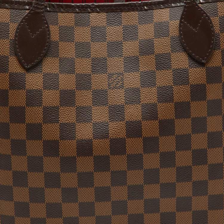 Pre Owned Louis Vuitton Damier Ebene Canvas Neverfull MM Bag