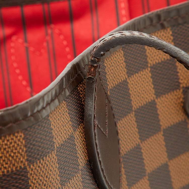 Pre Owned Louis Vuitton Damier Ebene Canvas Neverfull MM Bag