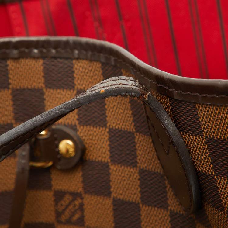 Pre Owned Louis Vuitton Damier Ebene Canvas Neverfull MM Bag