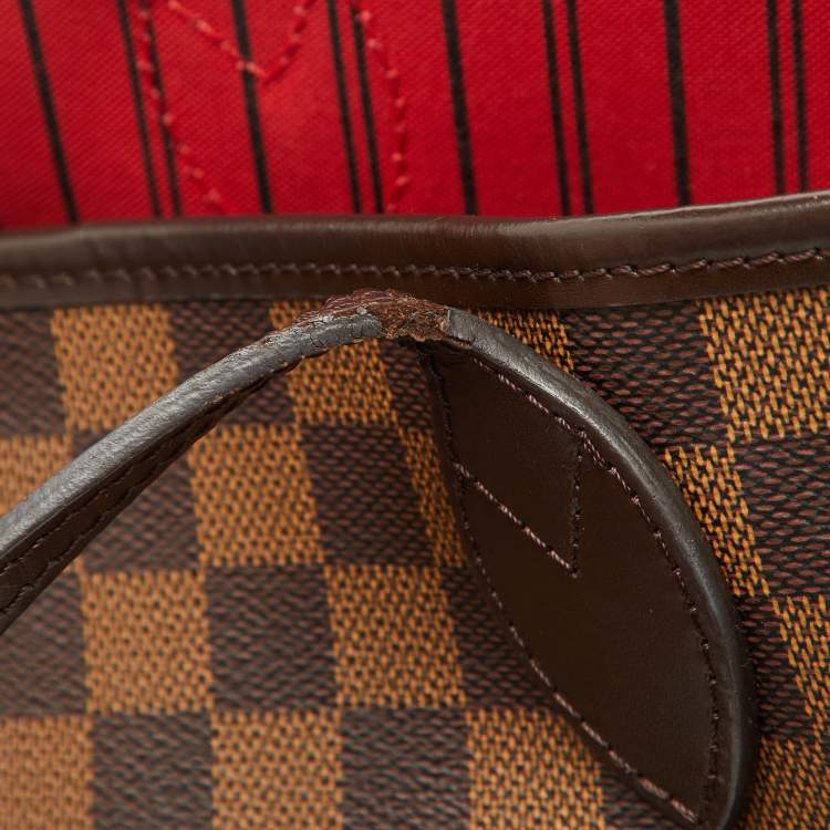 Pre Owned Louis Vuitton Damier Ebene Canvas Neverfull MM Bag