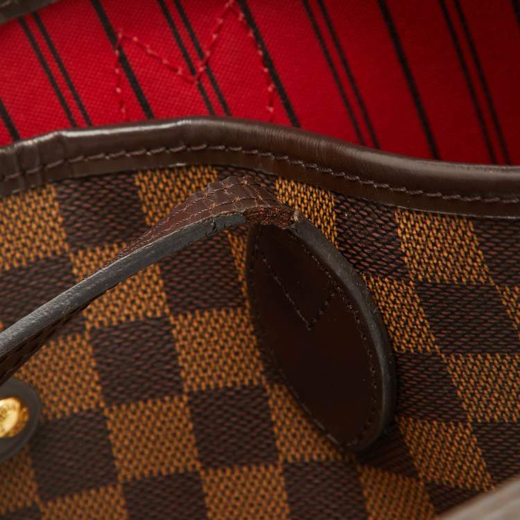 Pre Owned Louis Vuitton Damier Ebene Canvas Neverfull MM Bag