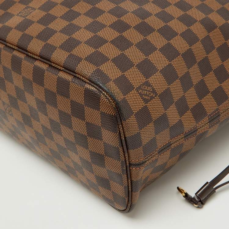 Pre Owned Louis Vuitton Damier Ebene Canvas Neverfull MM Bag