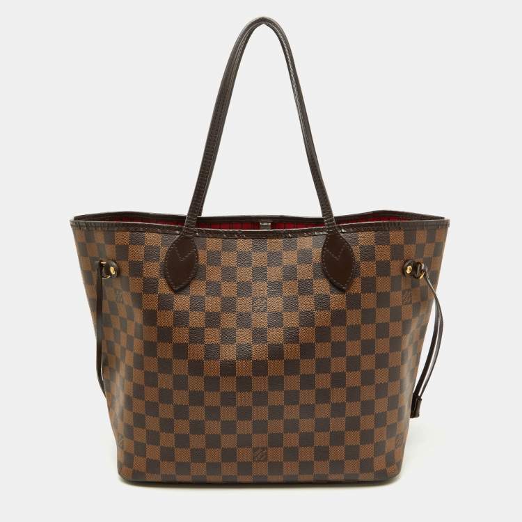 Pre Owned Louis Vuitton Damier Ebene Canvas Neverfull MM Bag