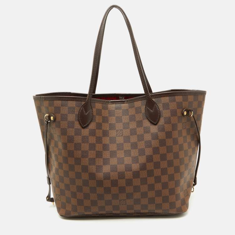 Pre Owned Louis Vuitton Damier Ebene Canvas Neverfull MM Bag