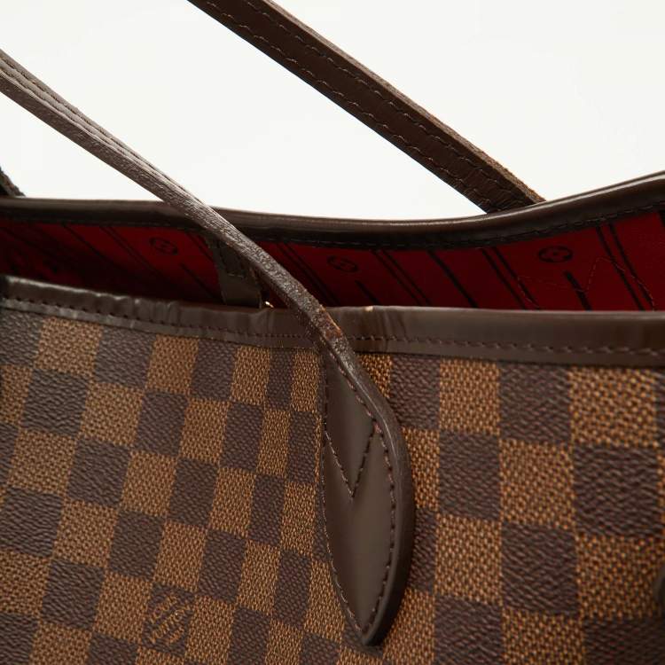 Pre Owned Louis Vuitton Damier Ebene Canvas Neverfull MM Bag