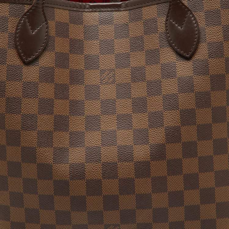 Pre Owned Louis Vuitton Damier Ebene Canvas Neverfull MM Bag