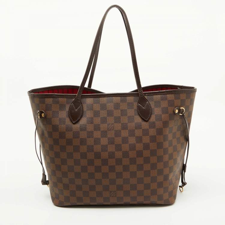 Pre Owned Louis Vuitton Damier Ebene Canvas Neverfull MM Bag