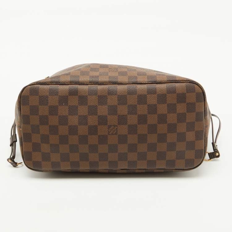 Pre Owned Louis Vuitton Damier Ebene Canvas Neverfull MM Bag