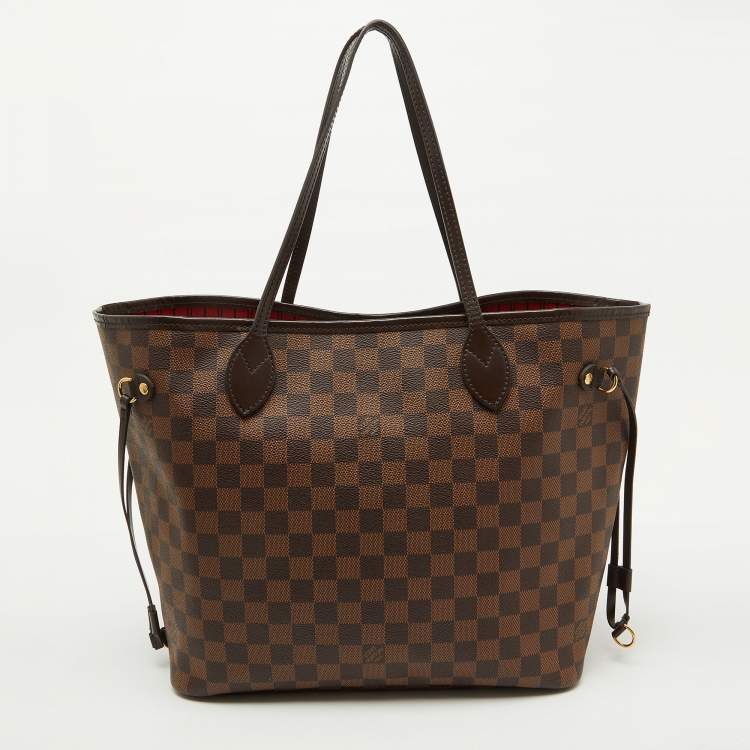 Pre Owned Louis Vuitton Damier Ebene Canvas Neverfull MM Bag