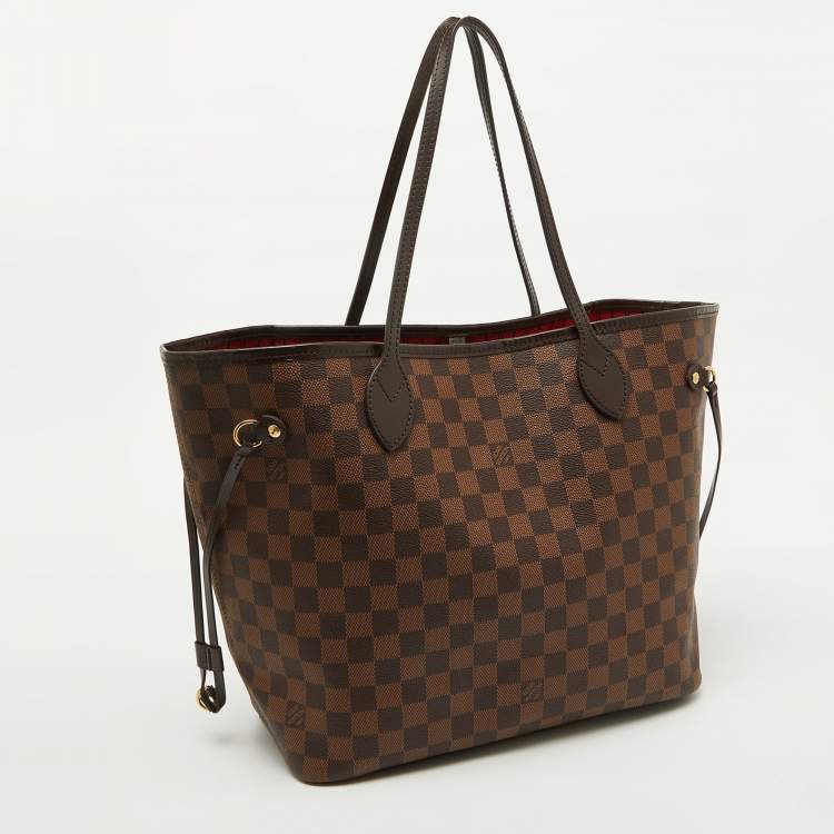 Pre Owned Louis Vuitton Damier Ebene Canvas Neverfull MM Bag