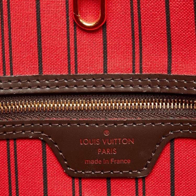 Pre Owned Louis Vuitton Damier Ebene Canvas Neverfull MM Bag