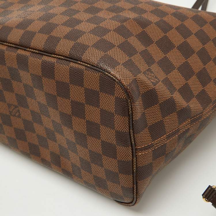 Pre Owned Louis Vuitton Damier Ebene Canvas Neverfull MM Bag