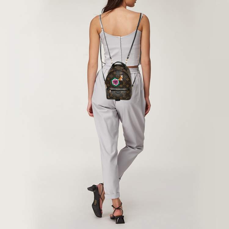 Pre Owned Louis Vuitton Monogram Canvas Mini World Tour Palm Springs Backpack