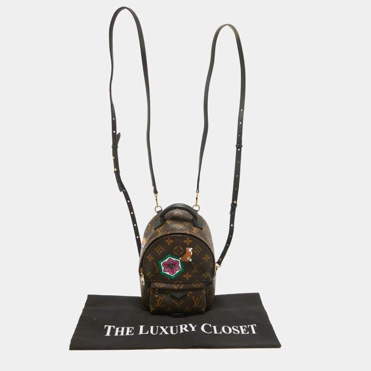 Pre Owned Louis Vuitton Monogram Canvas Mini World Tour Palm Springs Backpack
