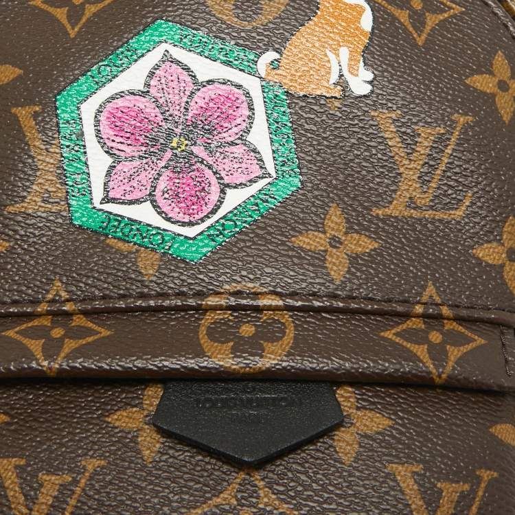 Pre Owned Louis Vuitton Monogram Canvas Mini World Tour Palm Springs Backpack