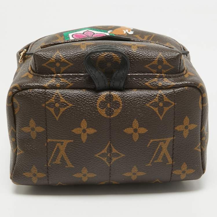 Pre Owned Louis Vuitton Monogram Canvas Mini World Tour Palm Springs Backpack