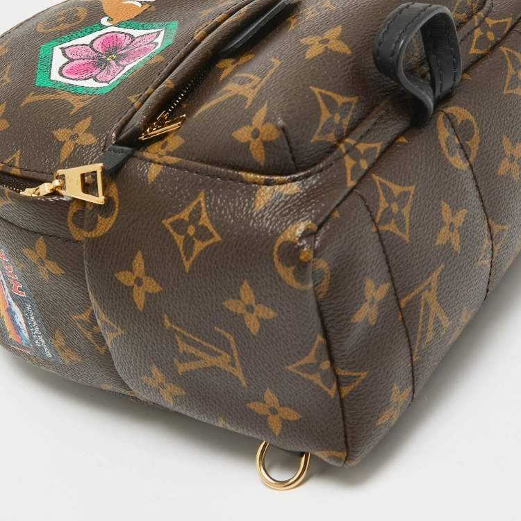 Pre Owned Louis Vuitton Monogram Canvas Mini World Tour Palm Springs Backpack